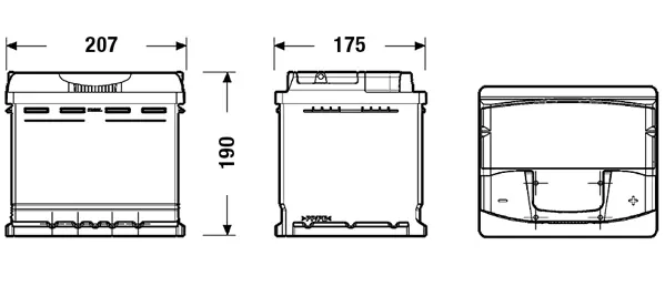 Batterie de démarrage EXIDE EA530