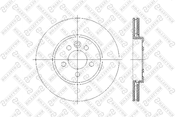 Disque de frein STELLOX 6020-4013V-SX