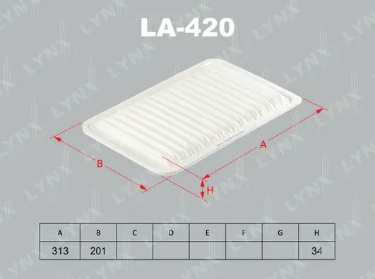 Filtre à air LYNXAUTO LA-420
