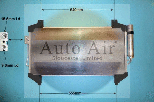 Condenseur, climatisation AUTO AIR GLOUCESTER 16-9014