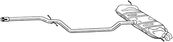 Silencieux arrière BOSAL 288-175