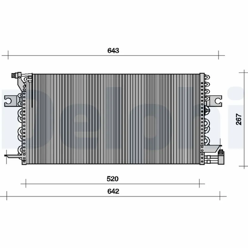 Condenseur, climatisation DELPHI TSP0225096