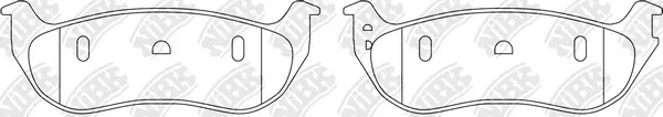 Kit de plaquettes de frein, frein à disque NiBK PN0607