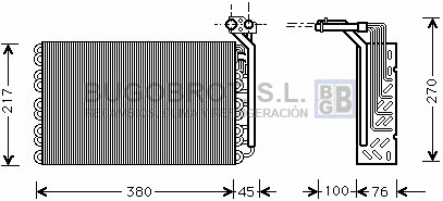 Évaporateur climatisation BUGOBROT 70-PEV010