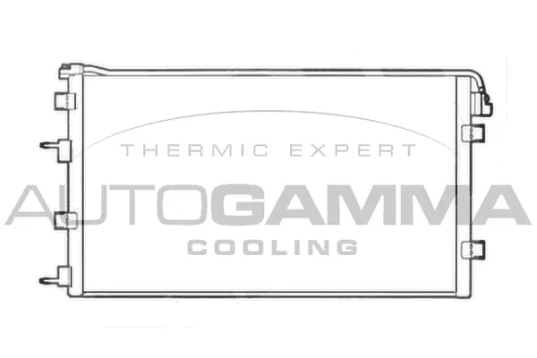 Condenseur, climatisation AUTOGAMMA 104977