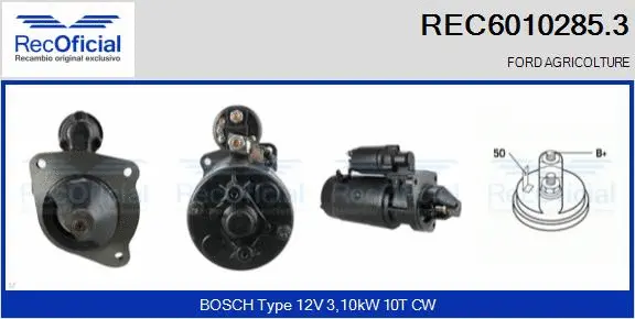 Démarreur RECOFICIAL REC6010285.3