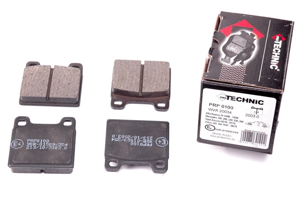 Kit de plaquettes de frein, frein à disque PROTECHNIC PRP0100
