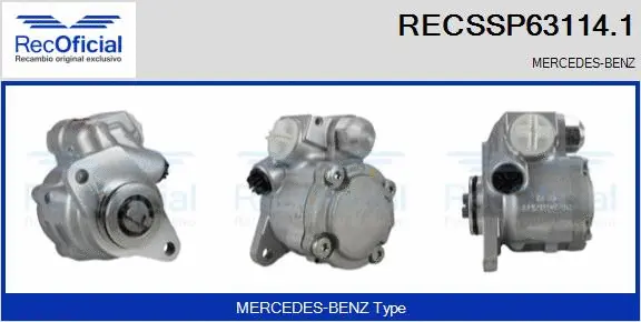 Pompe hydraulique, direction RECOFICIAL RECSSP63114.1