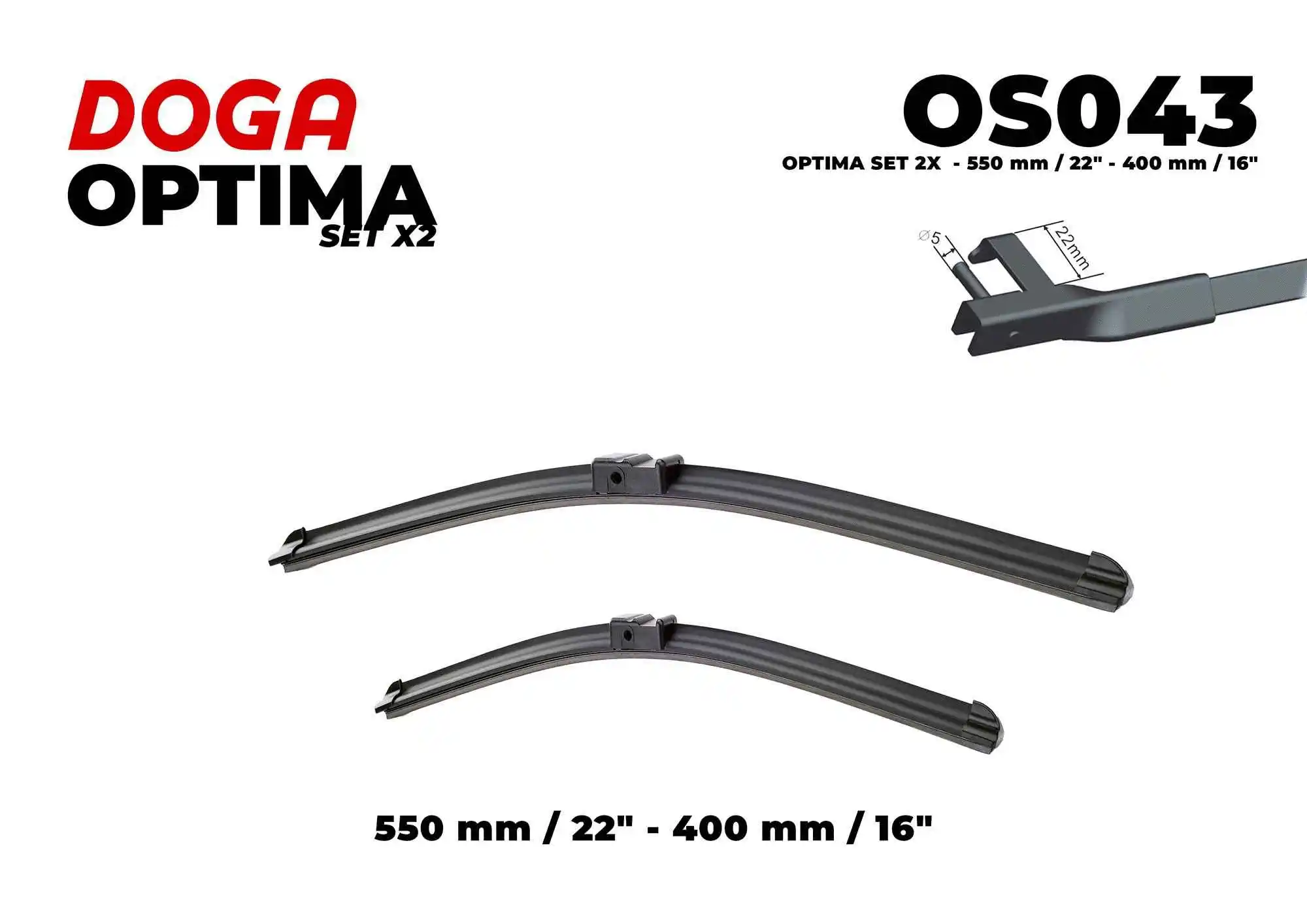 Balai d'essuie-glace DOGA OS043
