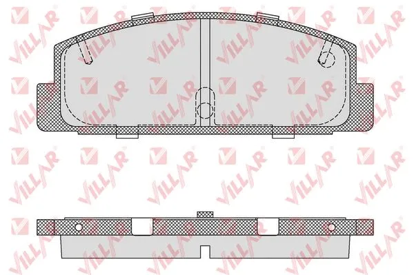 Kit de plaquettes de frein, frein à disque VILLAR 626.0336