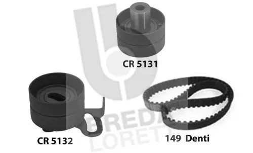 Kit de courroie crantée BREDA LORETT KCD0463