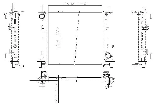 Radiateur, refroidissement du moteur ORDONEZ 1020820802