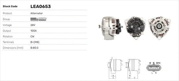 Alternateur LUSA LEA0653