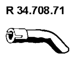 Tuyau d'échappement EBERSPÄCHER 34.708.71