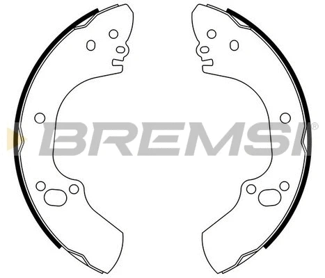 Jeu de mâchoires de frein BREMSI GF0707