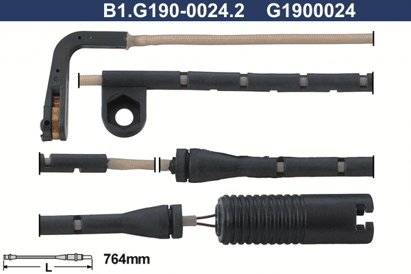Contact d'avertissement, usure des plaquettes de frein GALFER B1.G190-0024.2