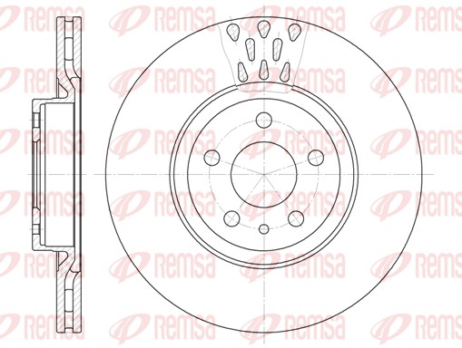 Disque de frein REMSA 6316.10