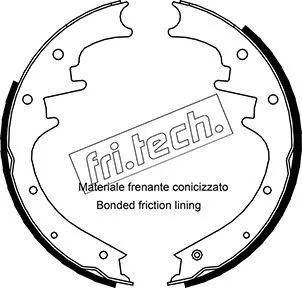 Jeu de mâchoires de frein fri.tech. 1088.224