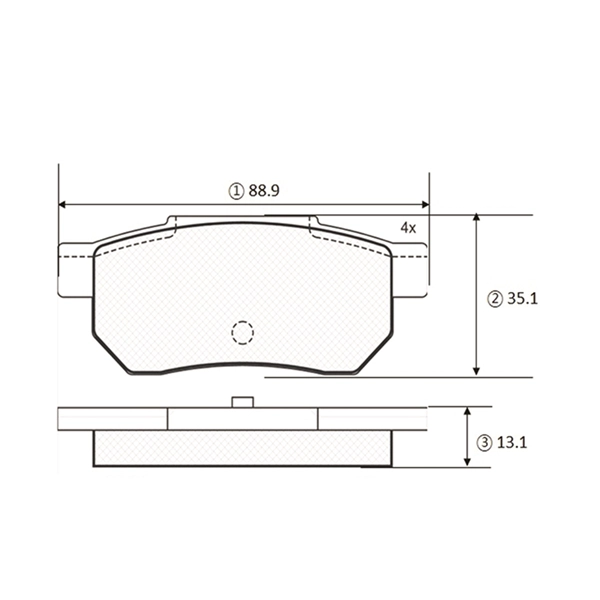 Kit de plaquettes de frein, frein à disque CTR GK0360