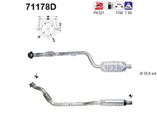 Catalyseur AS 71178D