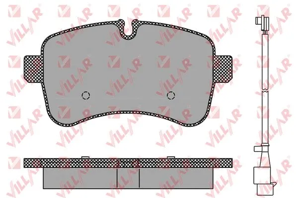 Kit de plaquettes de frein, frein à disque VILLAR 626.1296A