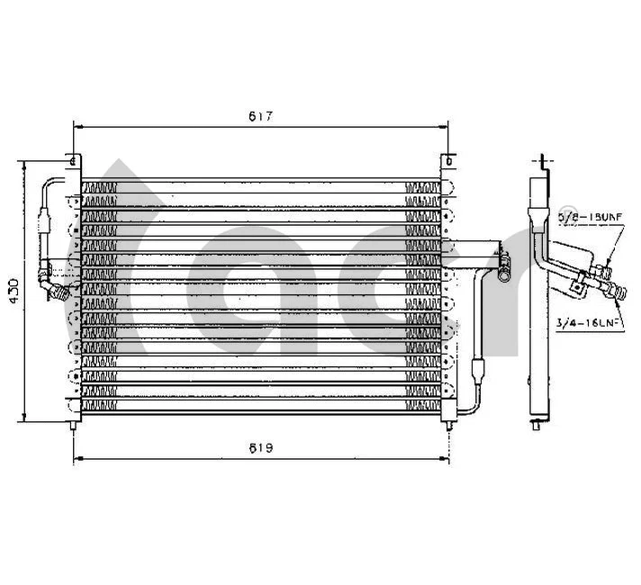 Condenseur, climatisation ACR 300244