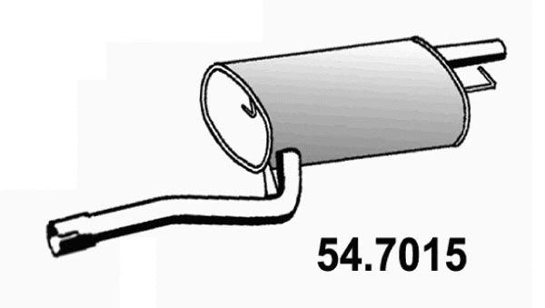 Silencieux arrière ASSO 54.7015
