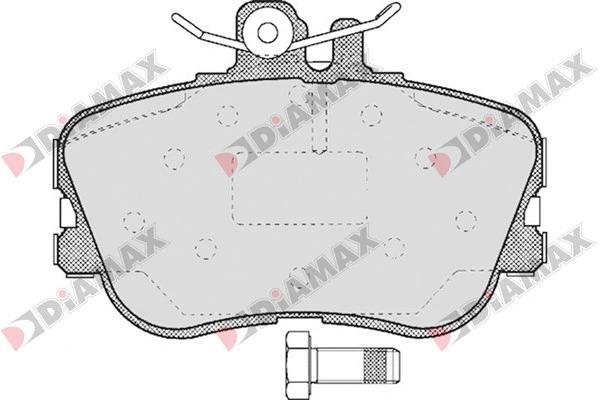 Kit de plaquettes de frein, frein à disque DIAMAX N09158