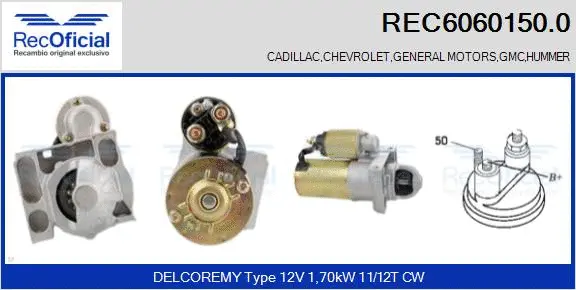 Démarreur RECOFICIAL REC6060150.0