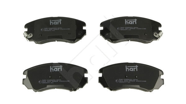 Kit de plaquettes de frein, frein à disque HART 221 663