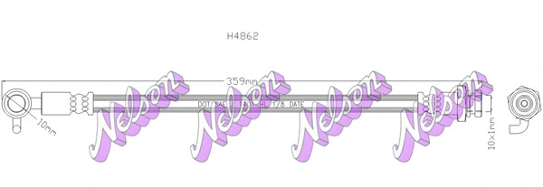 Flexible de frein KAWE H4862