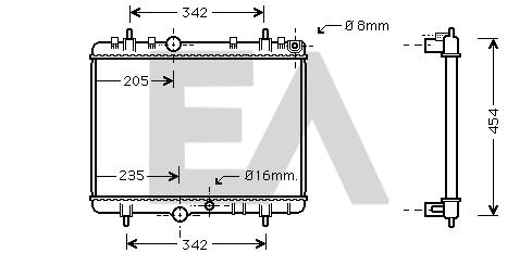 Radiateur, refroidissement du moteur EACLIMA 31R55096