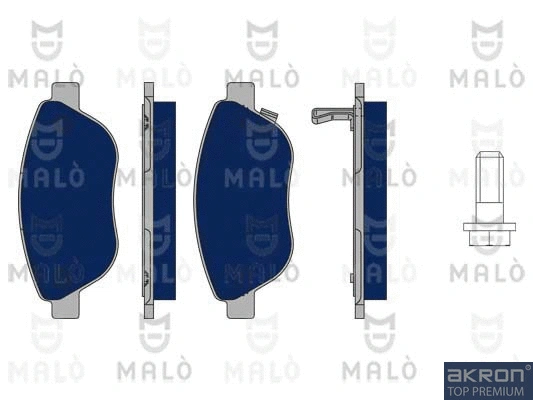 Kit de plaquettes de frein, frein à disque AKRON-MALÒ 1050031
