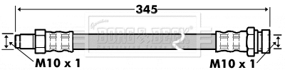 Flexible de frein BORG & BECK BBH7521