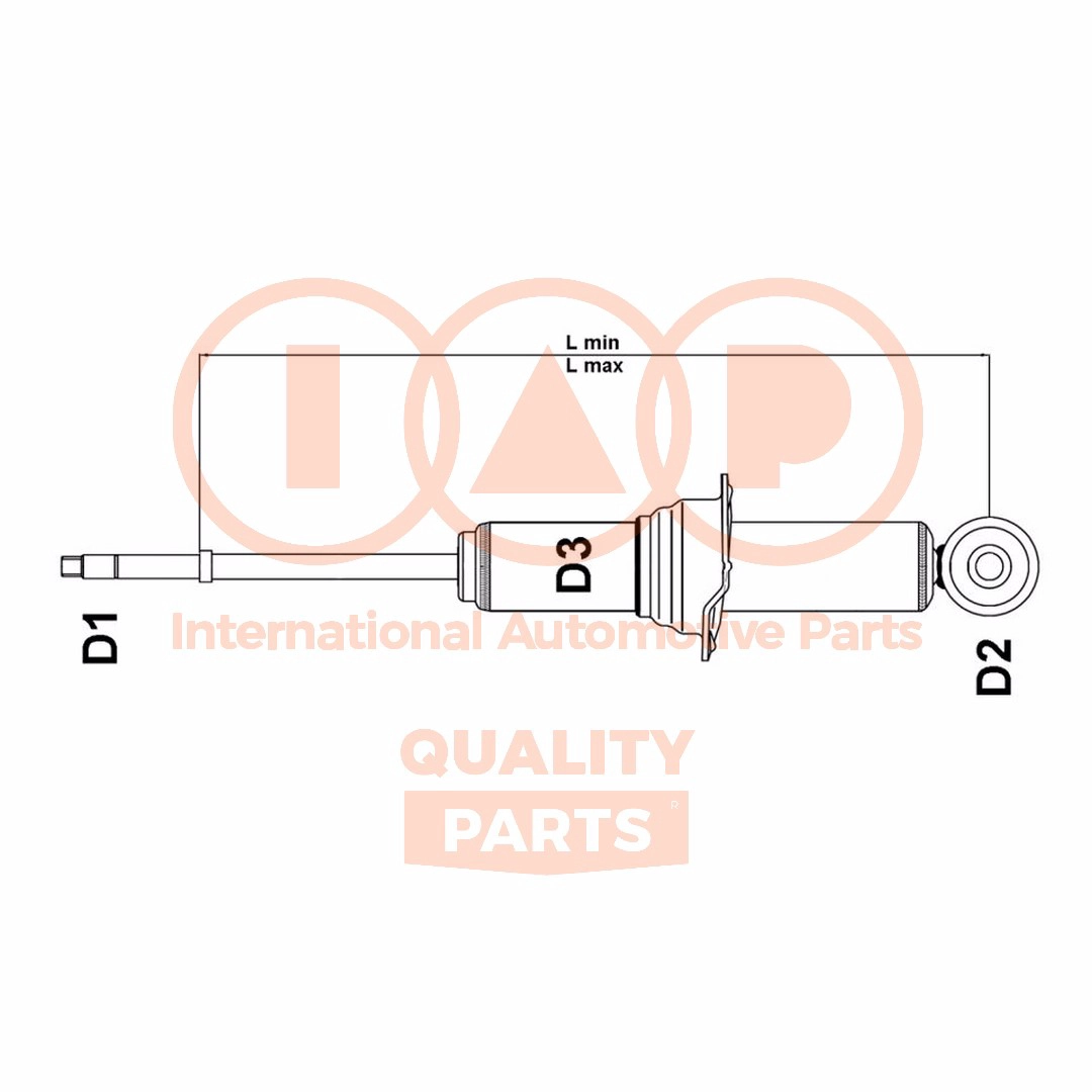 Amortisseur IAP QUALITY PARTS 504-06038