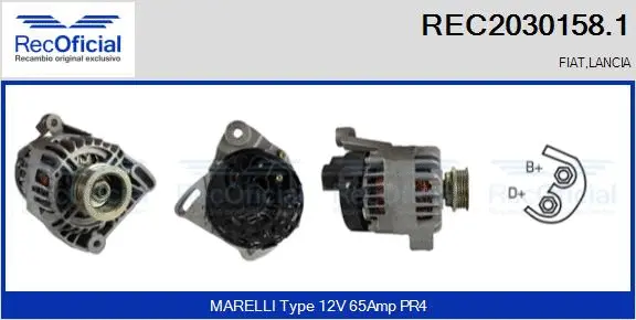 Alternateur RECOFICIAL REC2030158.1
