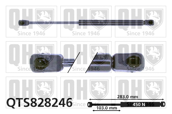 Vérin, capot-moteur QUINTON HAZELL QTS828246