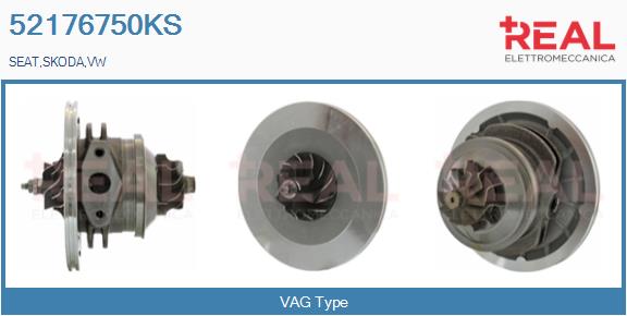 Groupe carter, turbocompresseur REAL 52176750KS