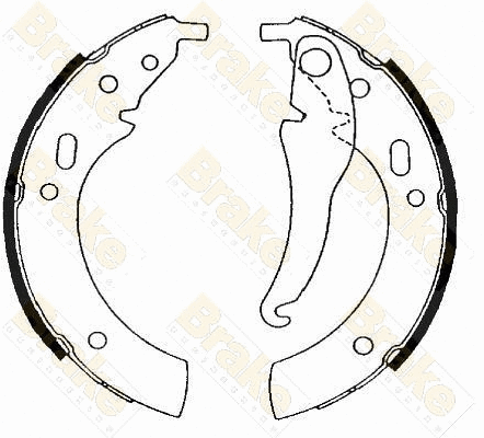 Jeu de mâchoires de frein Brake ENGINEERING SH1094