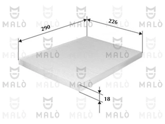 Filtre, air de l'habitacle AKRON-MALÒ 1530021
