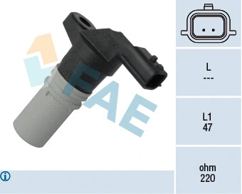 Capteur d'angle, vilebrequin FAE 79317