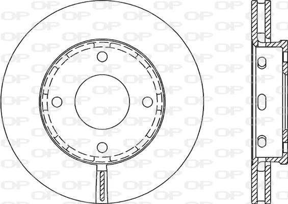 Disque de frein OPEN PARTS BDA2055.20