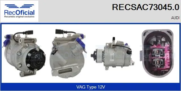 Compresseur, climatisation RECOFICIAL RECSAC73045.0