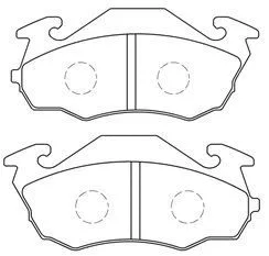Kit de plaquettes de frein, frein à disque AISIN F1N003
