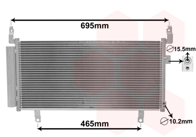 Condenseur, climatisation VAN WEZEL 51005104