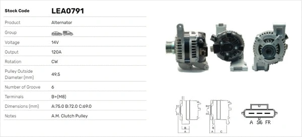 Alternateur LUSA LEA0791