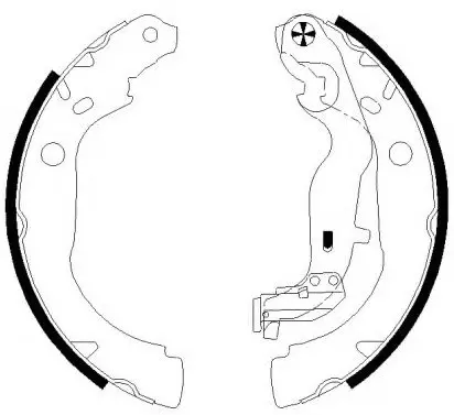 Jeu de mâchoires de frein SB BS43001