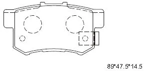 Kit de plaquettes de frein, frein à disque ASIMCO KD1702W