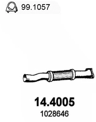 Tuyau d'échappement ASSO 14.4005