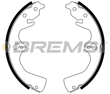 Jeu de mâchoires de frein BREMSI GF0783